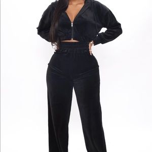 Velour tracksuit